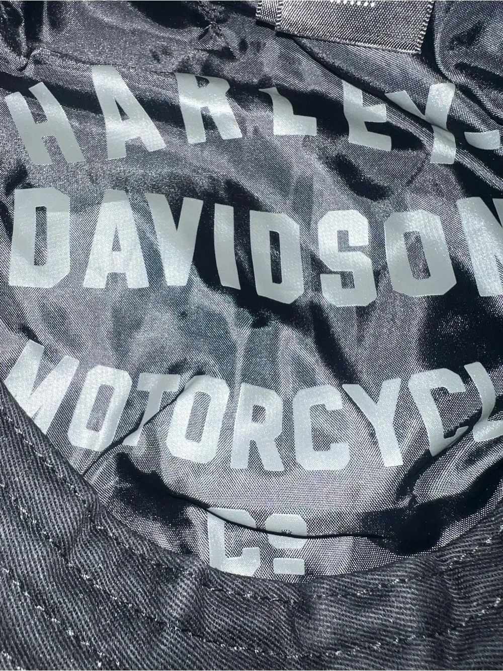 Rare Harley-Davidson VTG Brown  flat Cap with Black Embroidered Logo size L